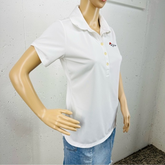 Nike Golf Women’s Small Tour Performance Dri-Fit Denver Broncos White Polo Shirt - Picture 3 of 13